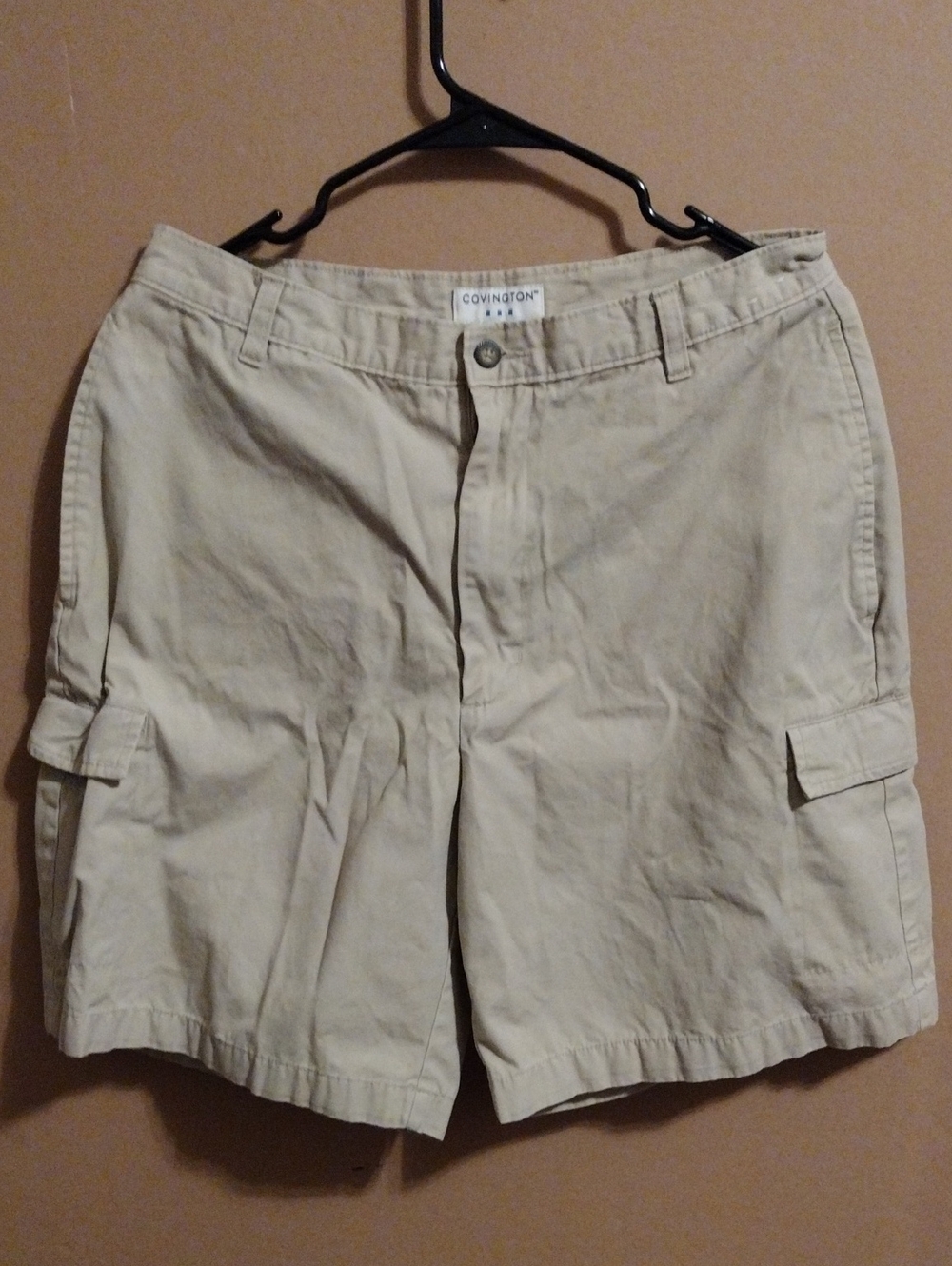 Covington Men's Light Beige Cargo Shorts